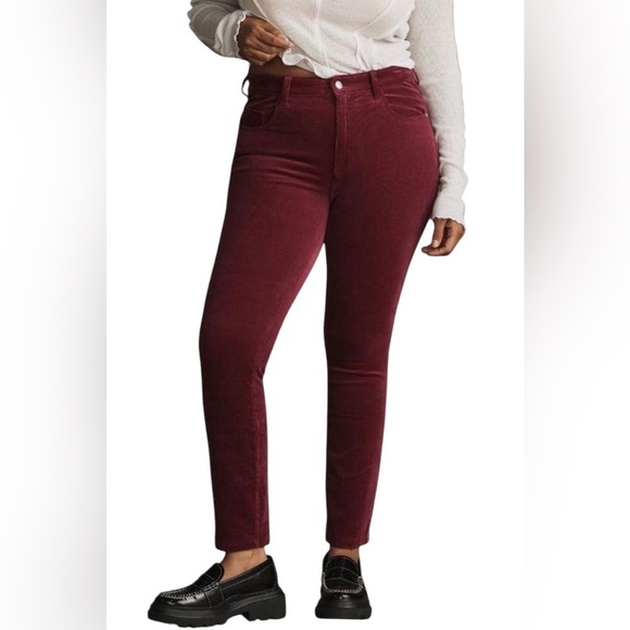 Pilcro New NWT Berry Courdory High Rise Skinny Pants Plus Sixe 20 - Picture 1 of 8